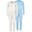 Lenjerie termică copii set de 2 | cămașă + pantaloni | Cremă/Albastru clar
