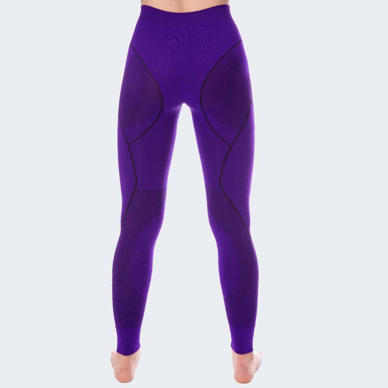 Pantaloni sportivi | Biancheria termica | Donna | Senza cuciture | Viola