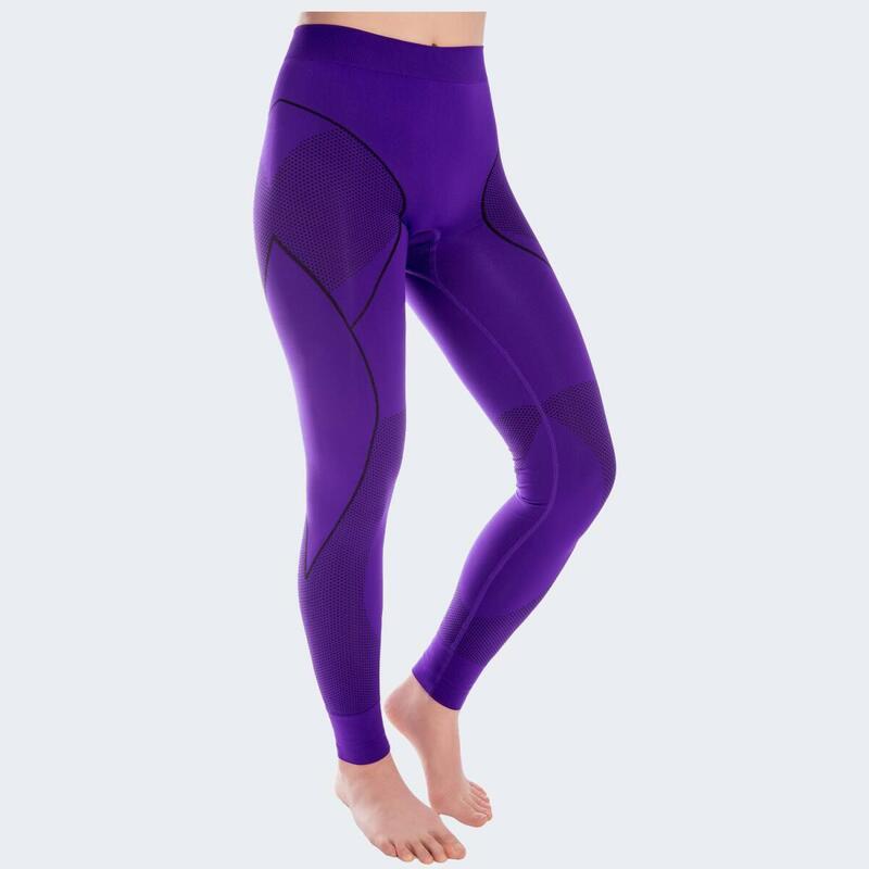 Pantaloni funcționali pentru femei | Pantaloni termici 'cobra' | Violet