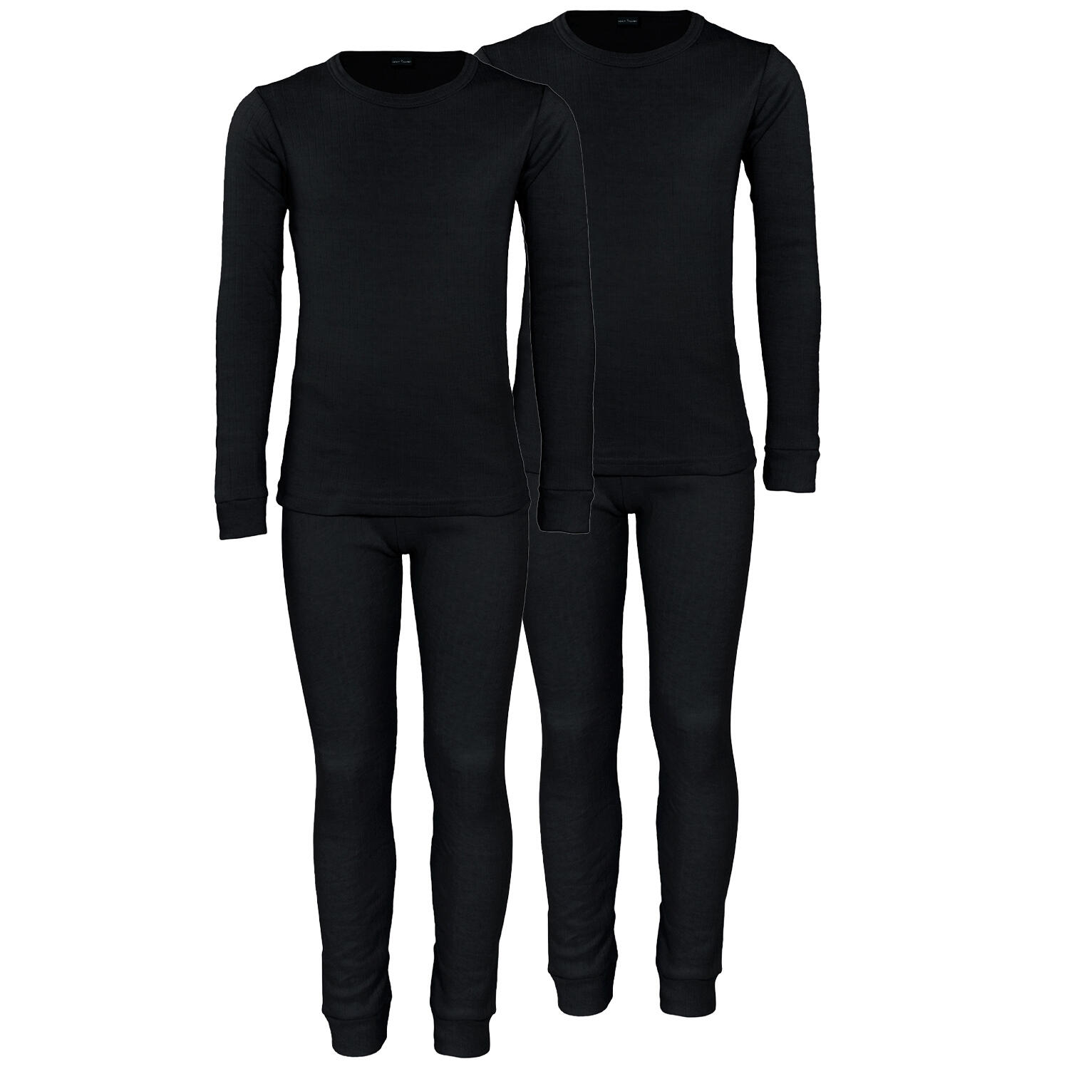 Set 2 thermal underwear | T-shirt + pants | Child | Black