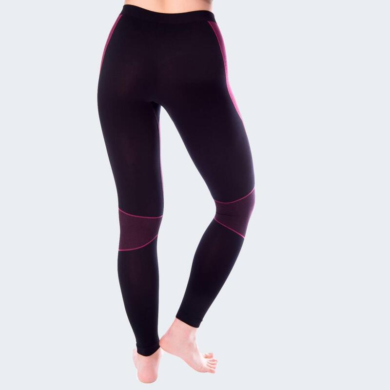 Pantaloni funcționali pentru femei | pantaloni termici 'viper' | Negru/Roz