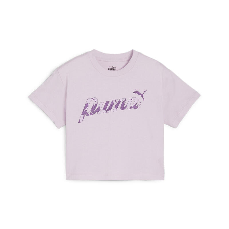 ESS+ BLOSSOM kort T-shirt voor jongeren PUMA Grape Mist Purple