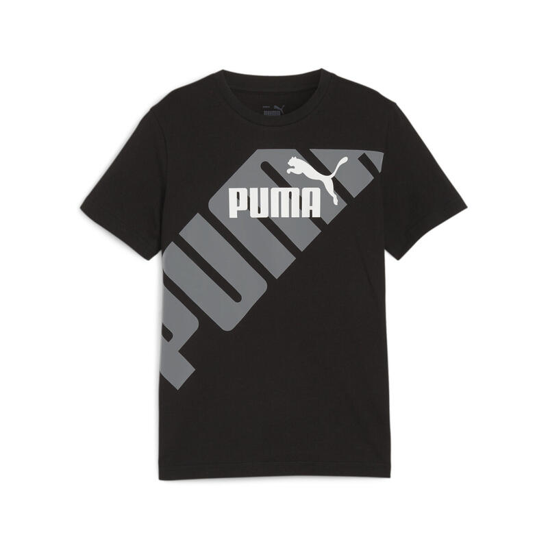 PUMA POWER Graphic T-Shirt Jungen PUMA Black
