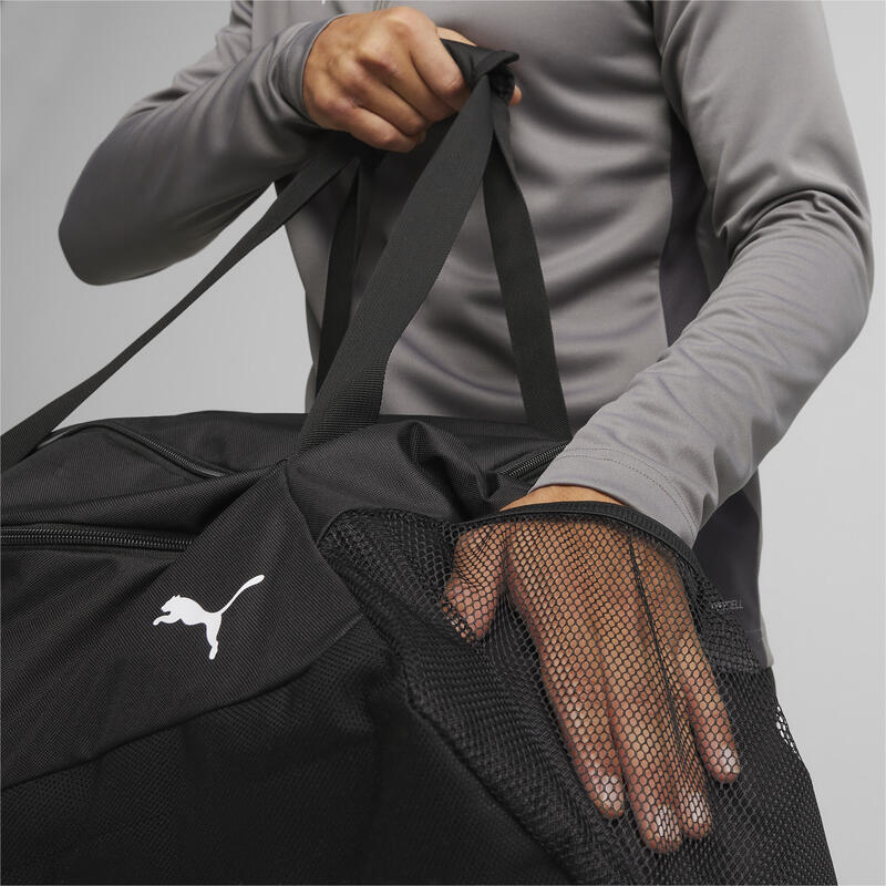 Geantă sport teamGOAL pentru fotbal, adulți, PUMA Black