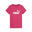 Essentials T-shirt met logo voor dames PUMA Garnet Rose Pink