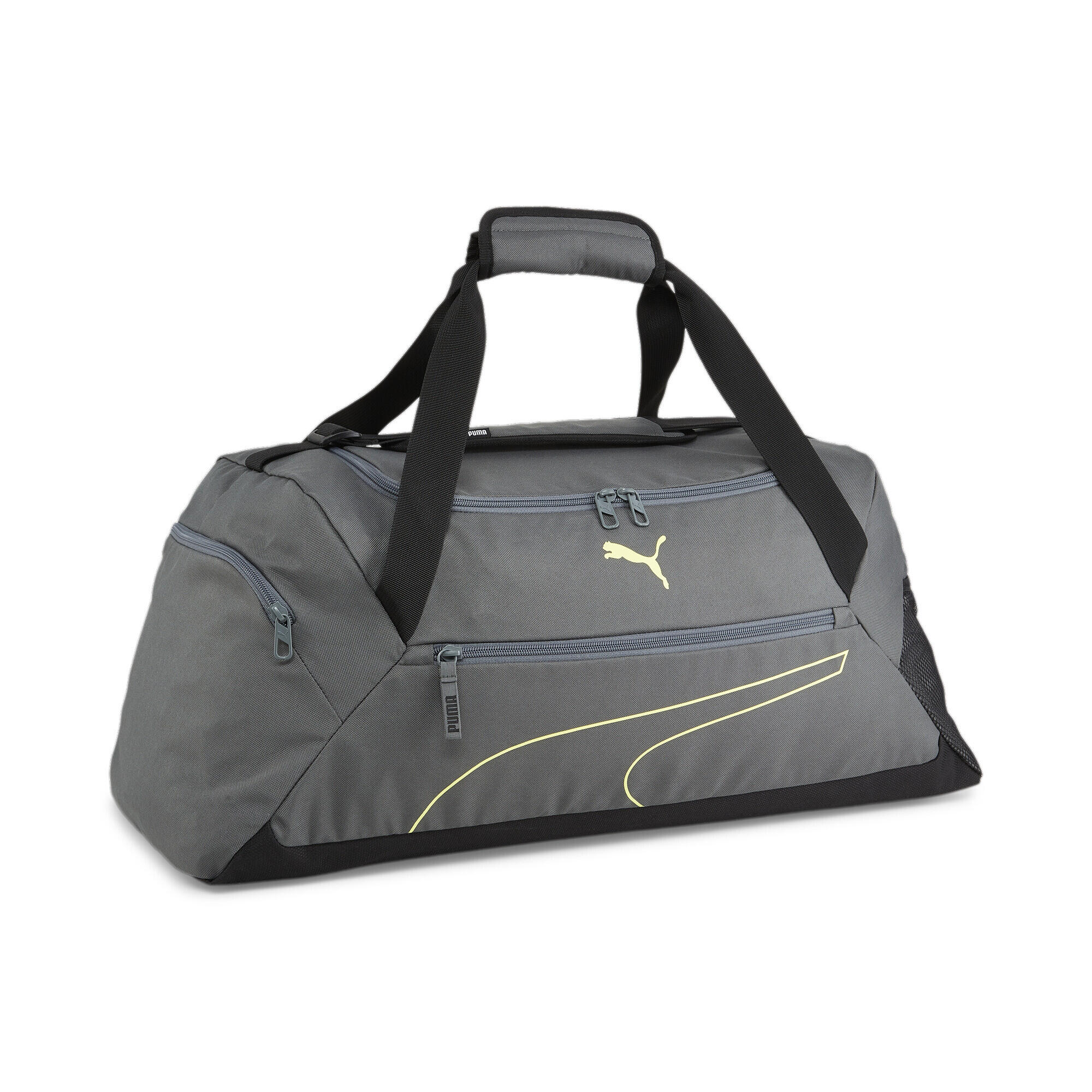 Bolsa de deporte Fundamentals mediana PUMA Mineral Gray Lime Sheen