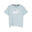 T-shirt annodata Essentials+ Logo da ragazza PUMA Turquoise Surf Blue