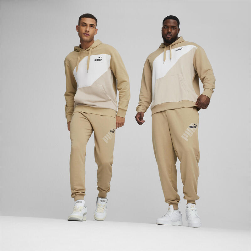 Hoodie Colorblock PUMA POWER PUMA Prairie Tan Beige