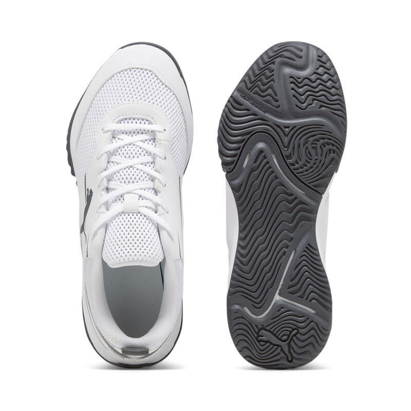 Varion II zaalschoenen voor kinderen PUMA White Shadow Gray