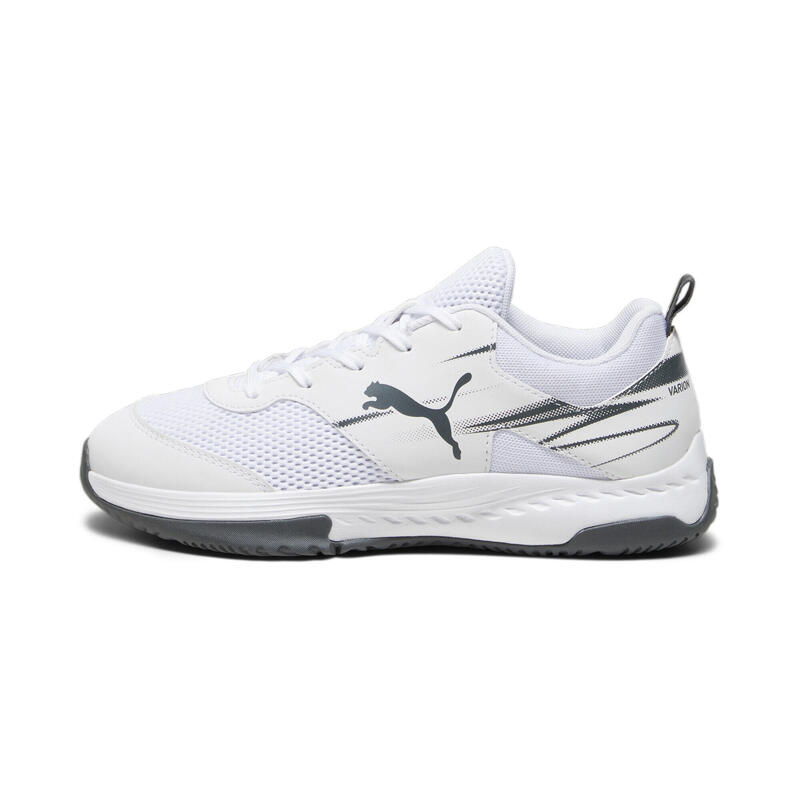 Scarpe sportive da indoor Varion II da bambini PUMA White Shadow Gray