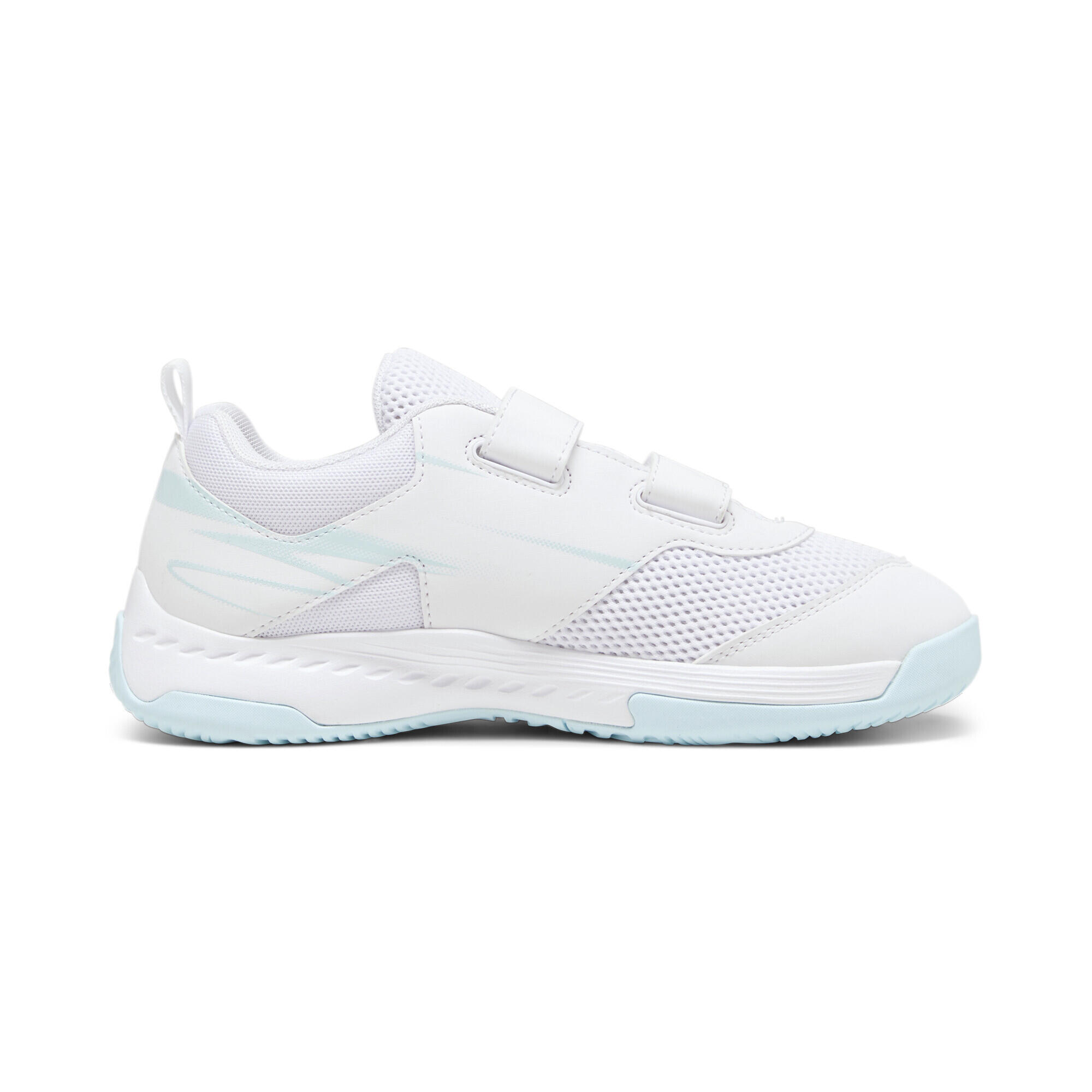 Varion II Indoor Hallensportschuhe Jugendliche PUMA White Light Aqua Blue 5/7