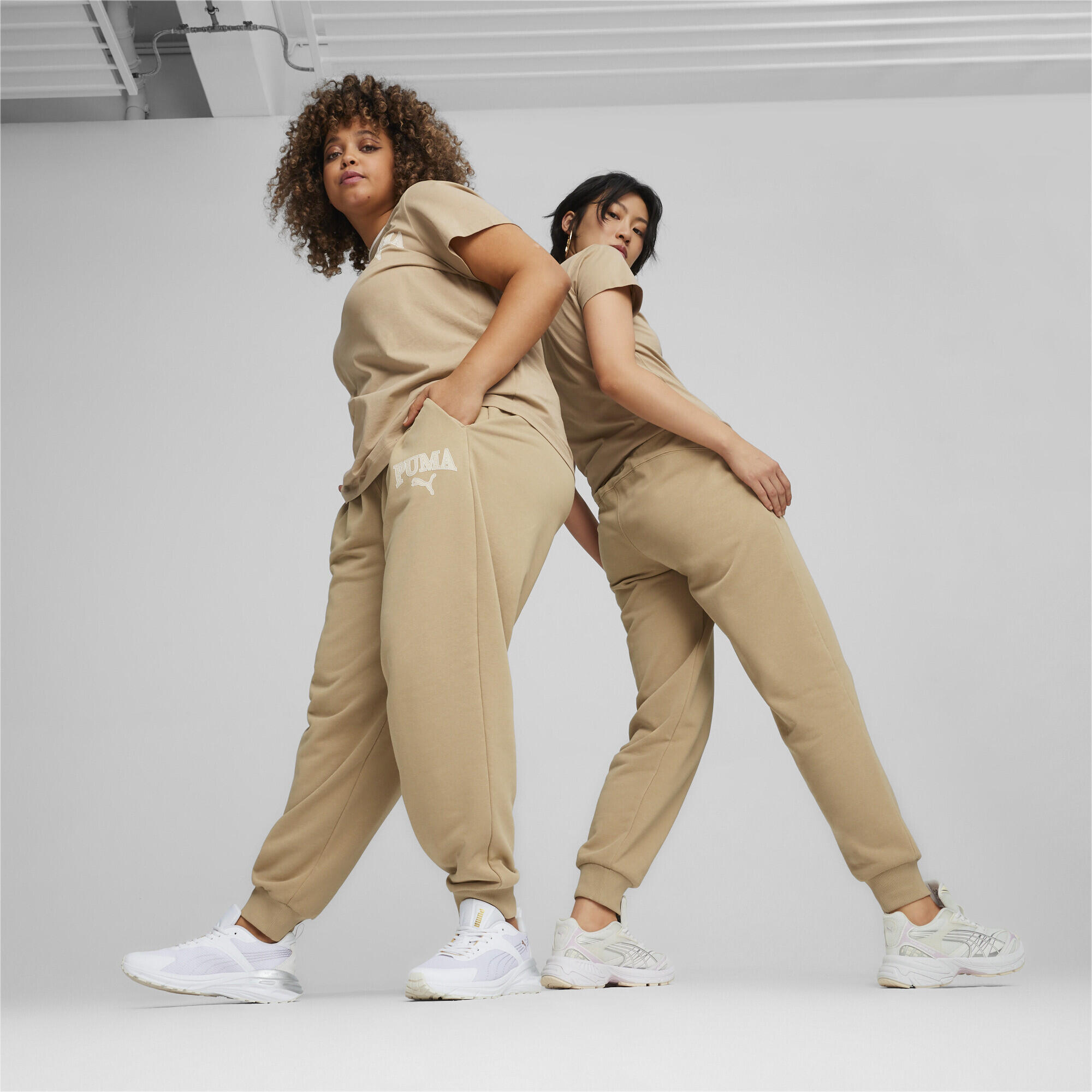 PUMA SQUAD Trainingshose Damen PUMA Prairie Tan Beige 2/6