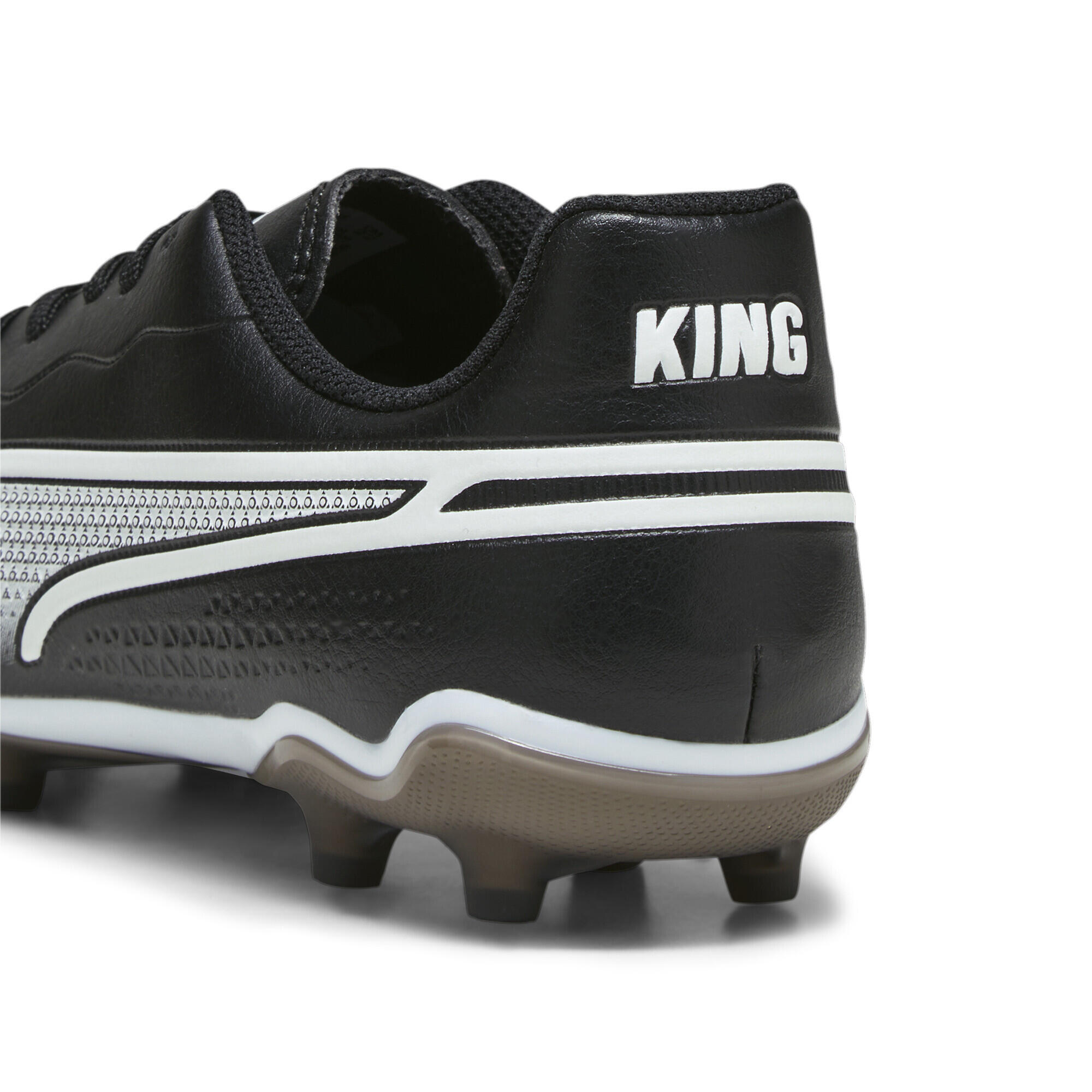Botas de fútbol Niños KING MATCH FG/AG PUMA Black White 2/7