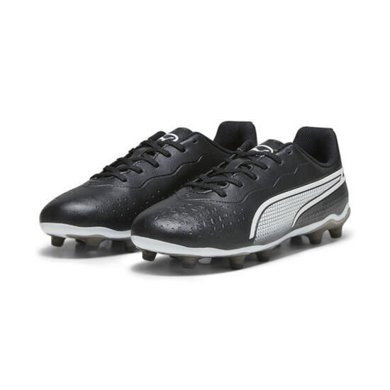 Scarpe da calcio KING MATCH FG/AG da ragazzi PUMA Black White