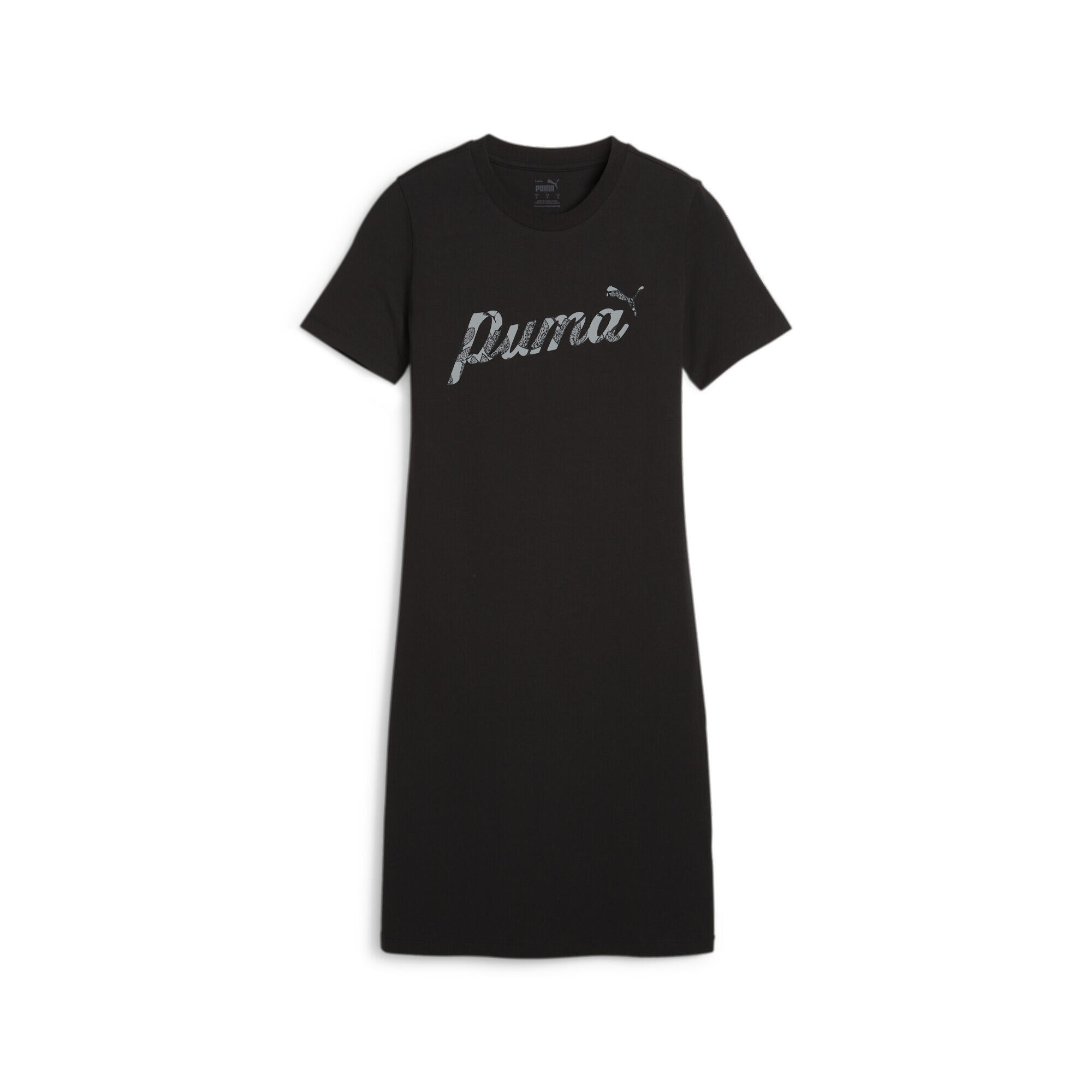 PUMA Vestir Puma Ess Blossom Graphic Dress, Preto, Mulheres