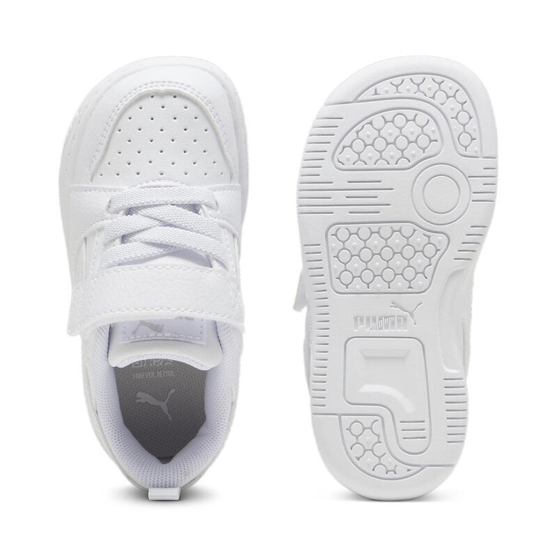 Rebound V6 Lo Sneakers Kinder PUMA White Cool Light Gray