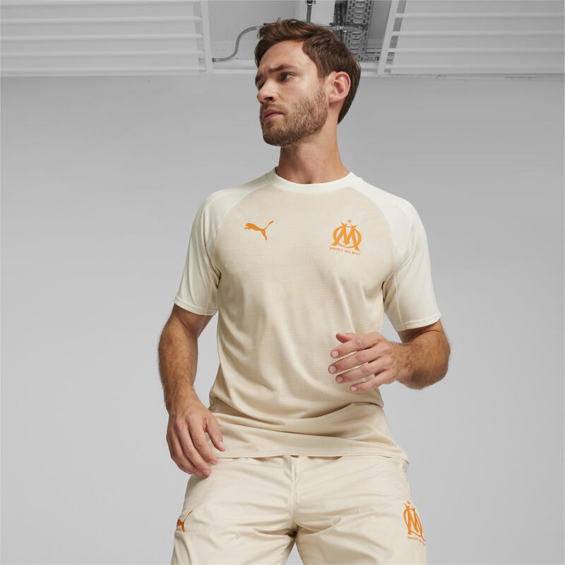 Olympique de Marseille Aufwärmtrikot Herren PUMA Pristine Rickie Orange White