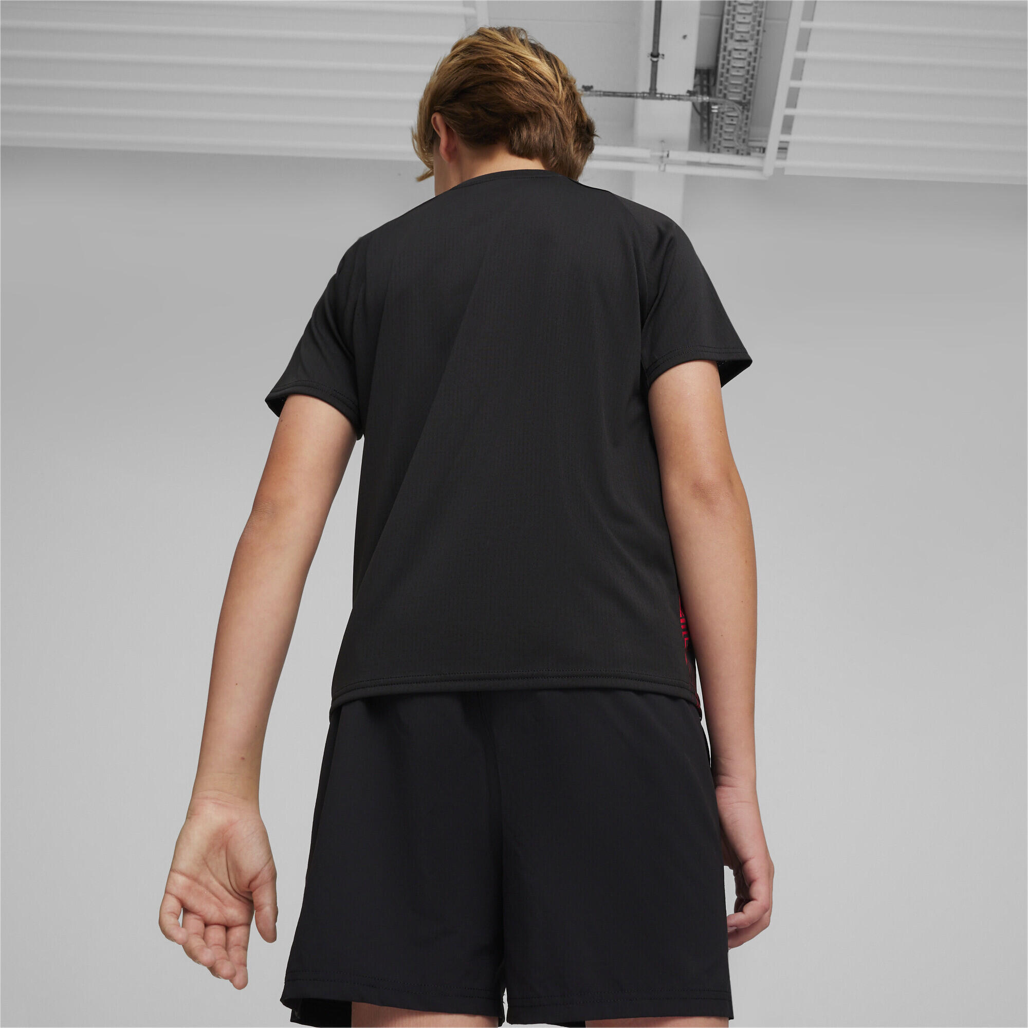 Maglia pre partita AC Milan per ragazzi PUMA Black For All Time Red 5/6