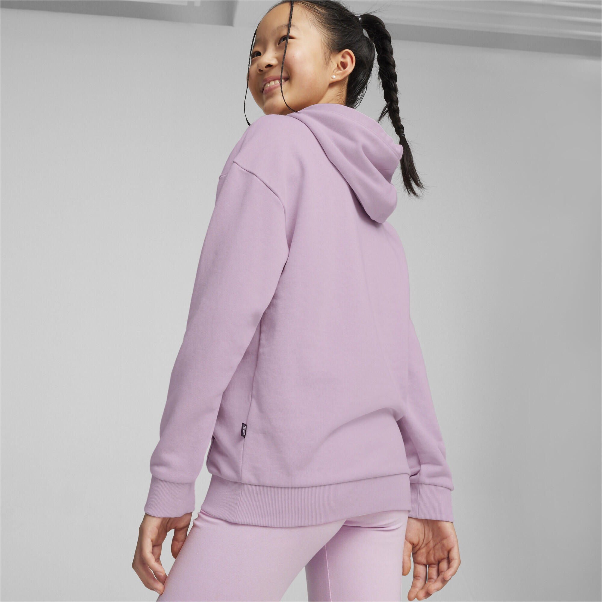 Hoodie Script ESS+ Enfant et Adolescent PUMA Grape Mist Purple 3/5