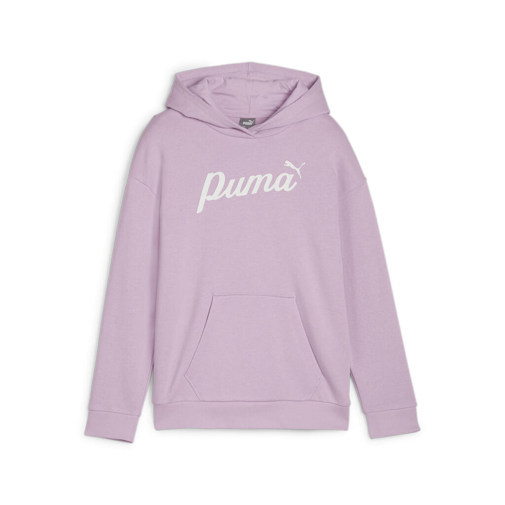 Hood Puma Ess Script Hoodie Tr G, Purple, Kids