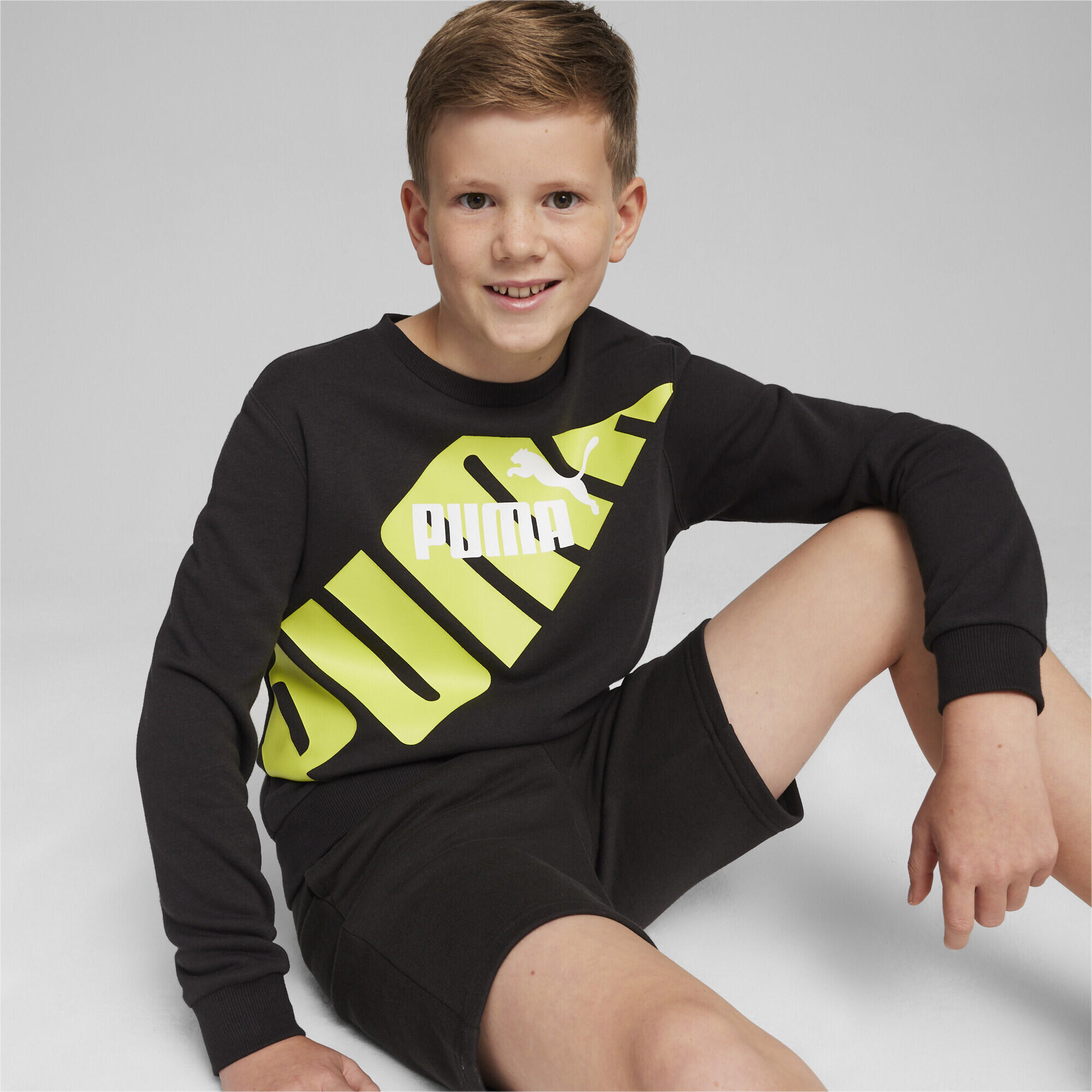 Młodzieżowa bluza z nadrukiem PUMA POWER PUMA Black 2/5