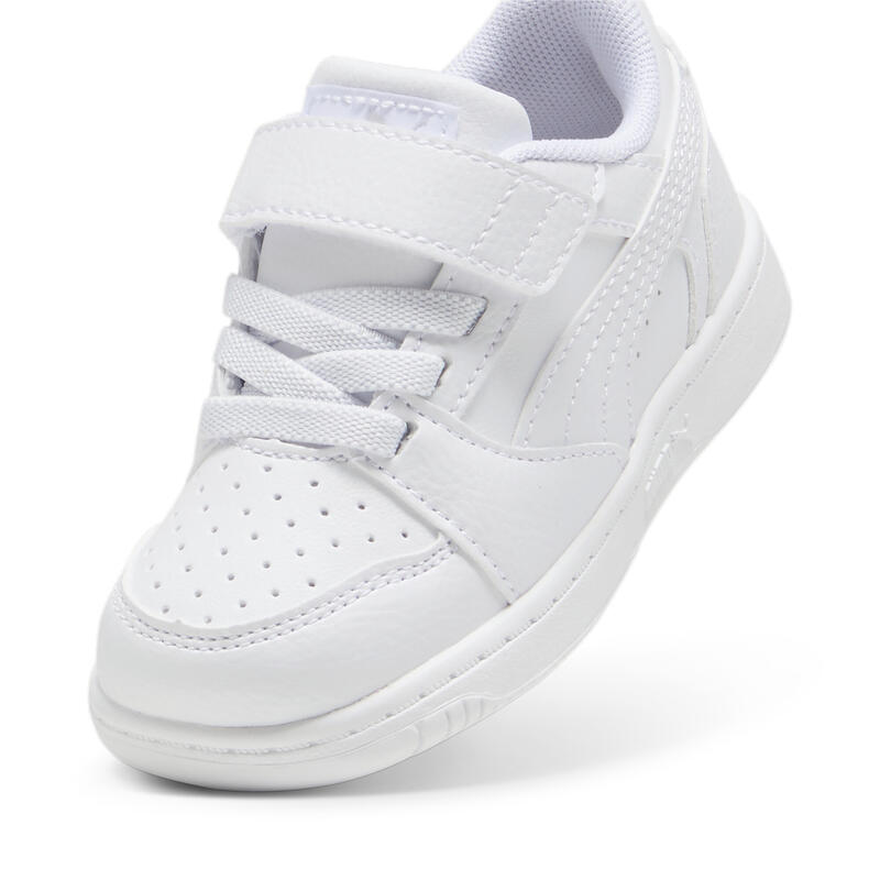 Zapatillas Rebound v6 Lo para bebé PUMA White Cool Light Gray