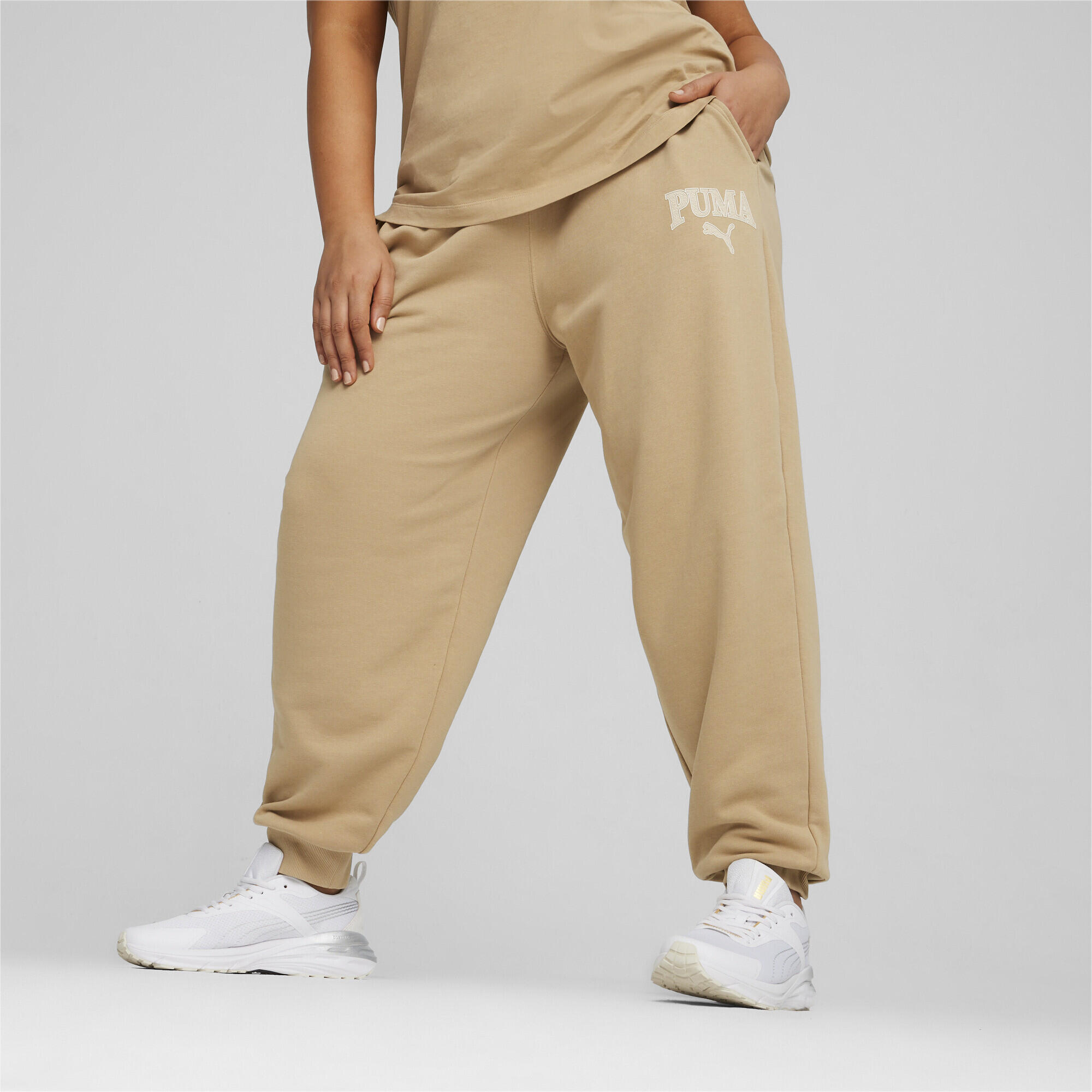 PUMA SQUAD Trainingshose Damen PUMA Prairie Tan Beige 3/6