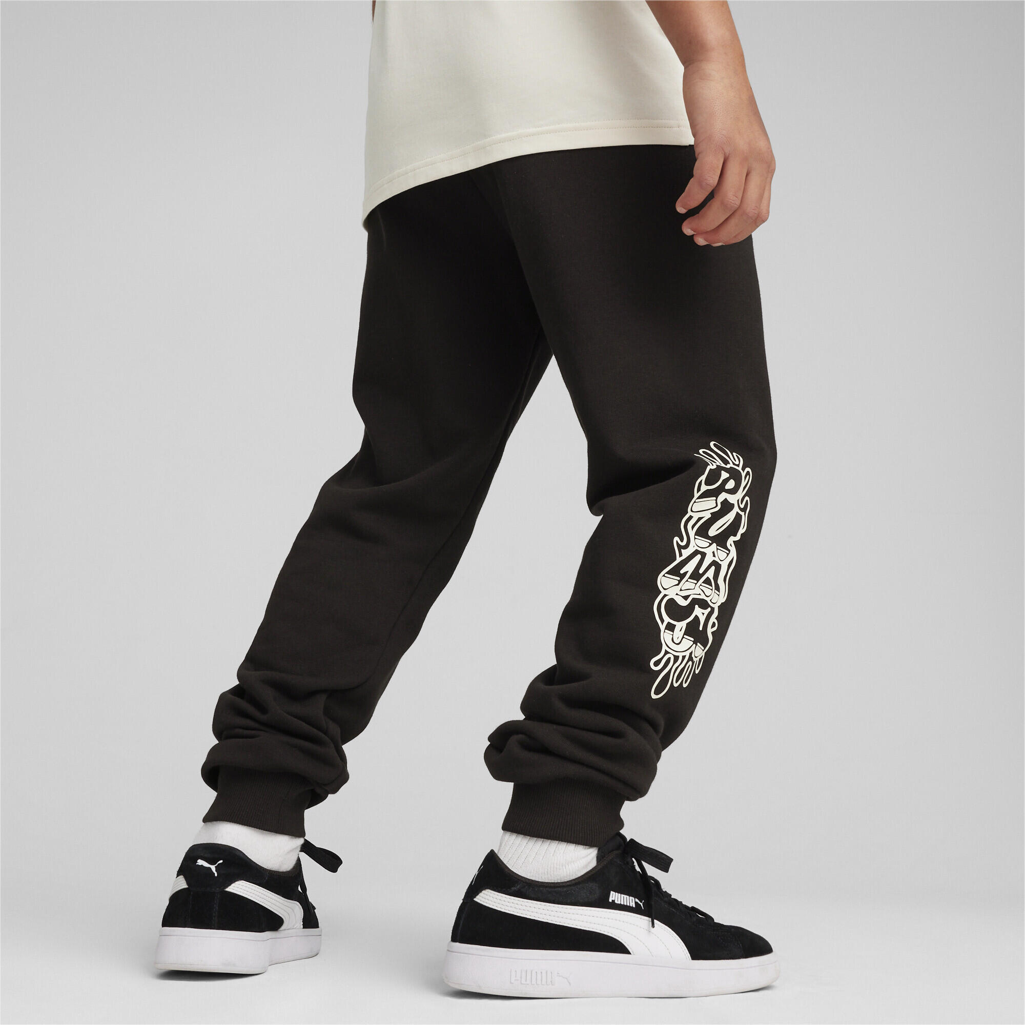 Pantaloni della tuta ESS+ Mid 90s per ragazzi PUMA Black 3/5
