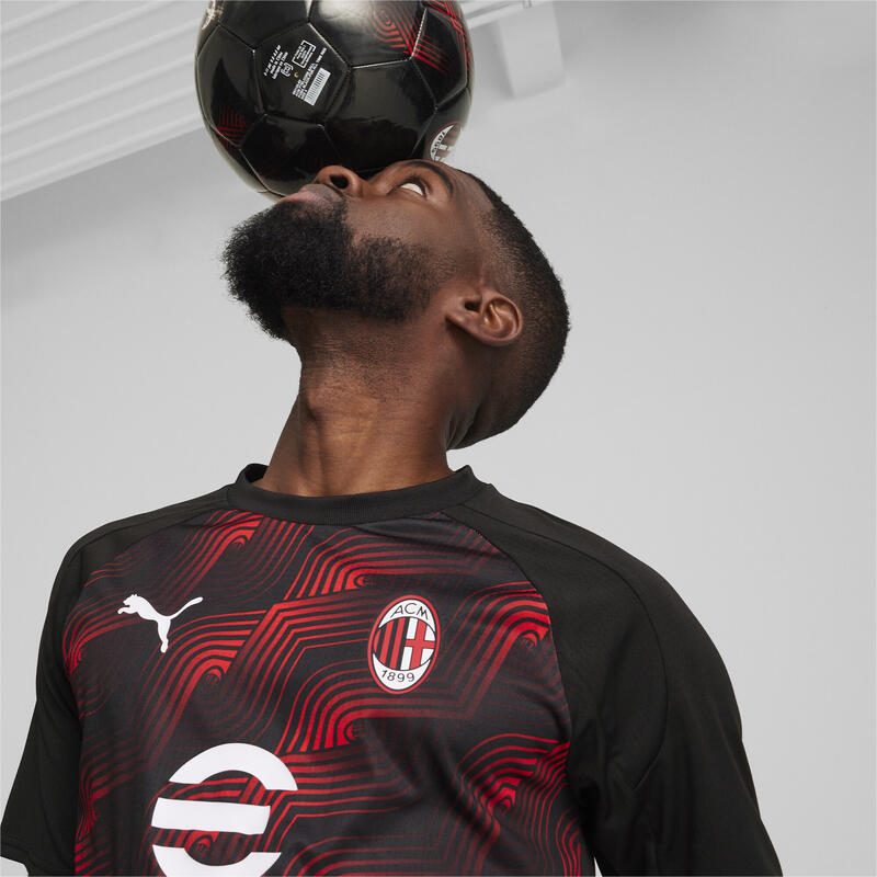 Pallone da calcio pre partita AC Milan PUMA Black For All Time Red