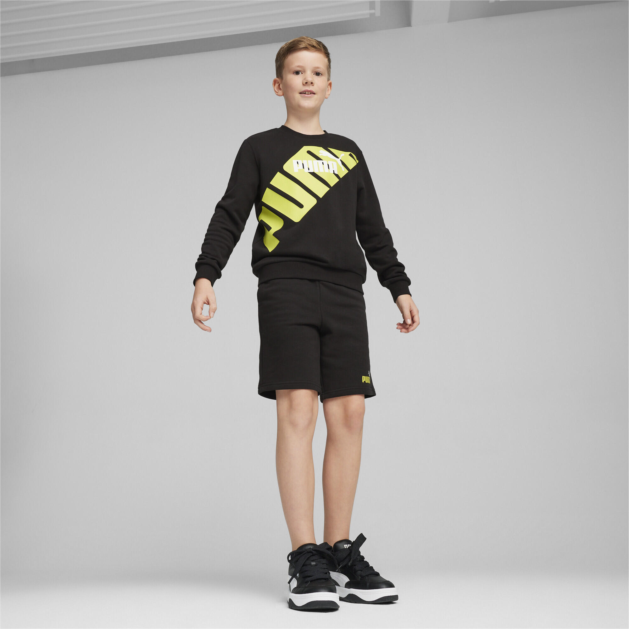 Młodzieżowa bluza z nadrukiem PUMA POWER PUMA Black 4/5