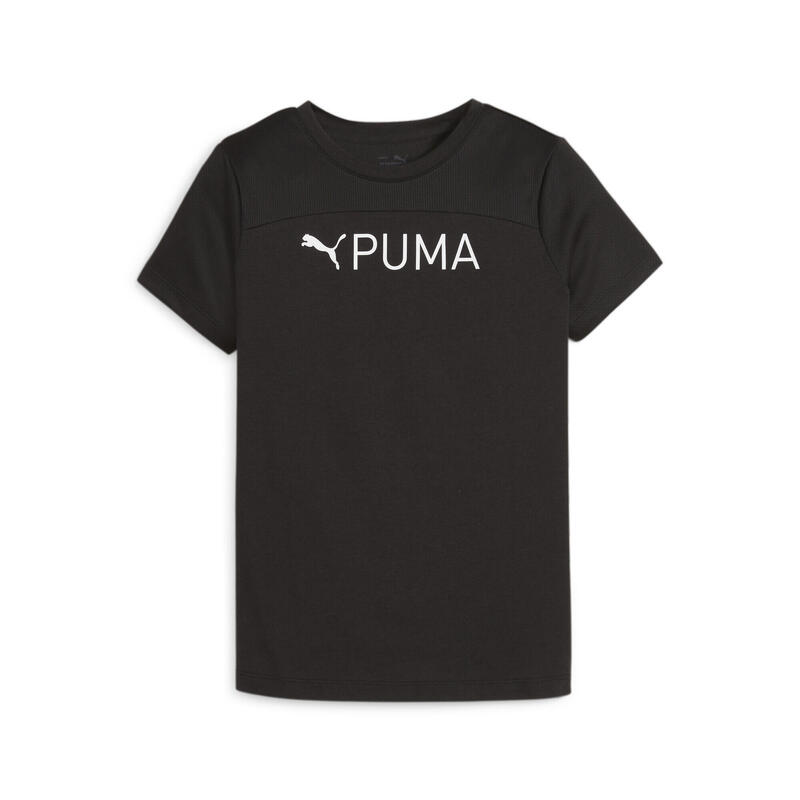 T-shirt PUMA FIT da ragazzi PUMA Black