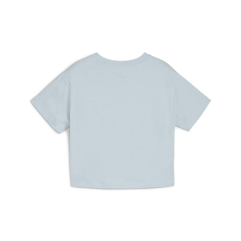 ESS+ BLOSSOM kort T-shirt voor jongeren PUMA Turquoise Surf Blue