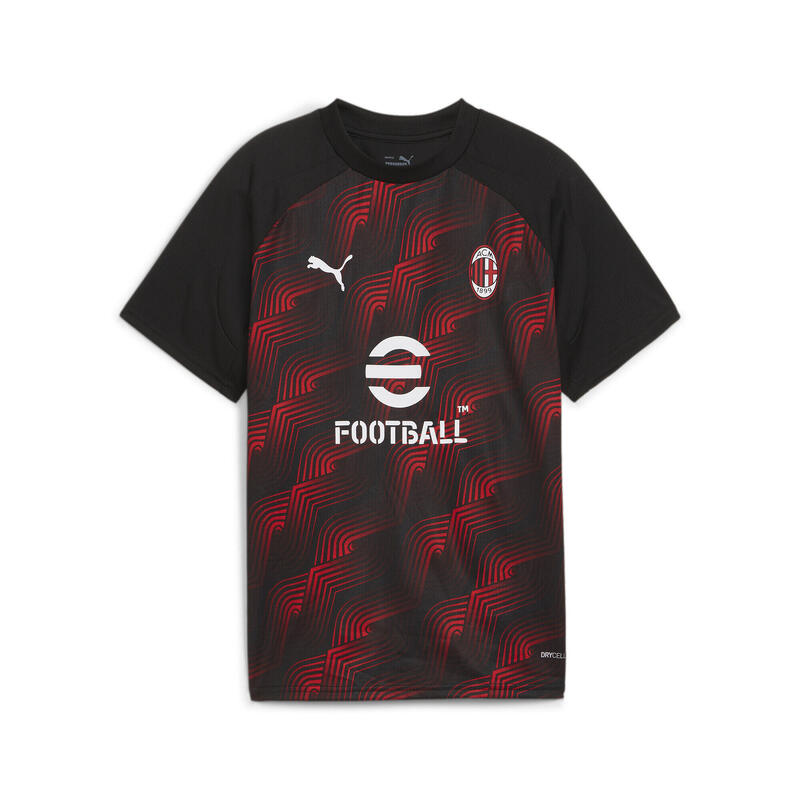 Camiseta prepartido AC Milan Niño PUMA Black For All Time Red