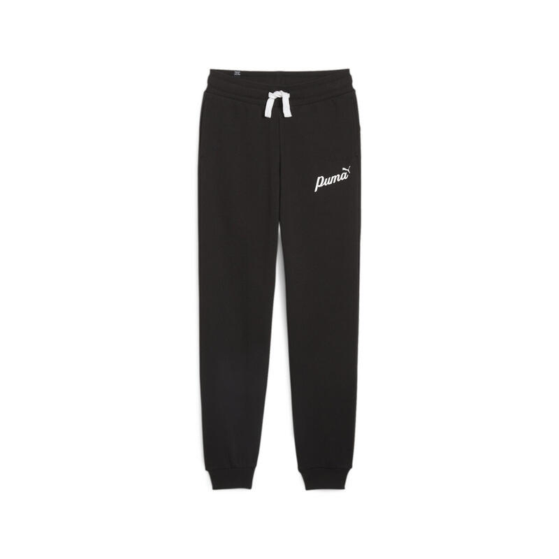 ESS+ Script sweatpants voor meisjes PUMA Black