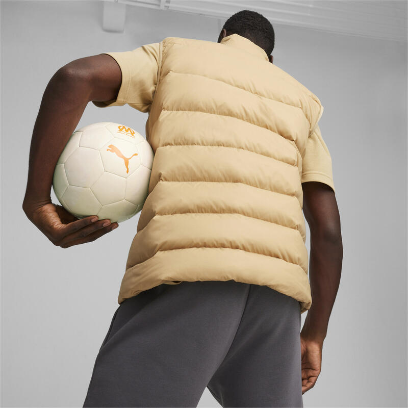 Gilet imbottito da calcio Casuals Olympique de Marseille da uomo PUMA