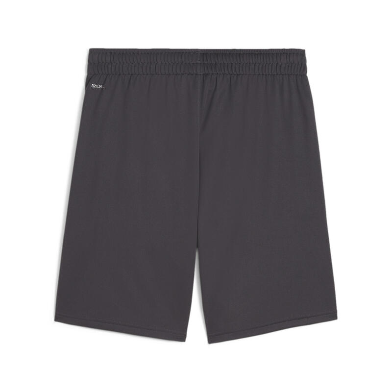 Shorts OM de training de fútbol PUMA Dark Coal Sand Dune Gray Beige