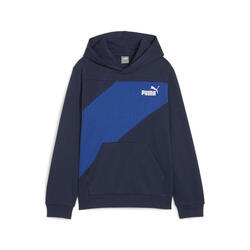 PUMA POWER Colourblock hoodie voor jongeren PUMA Club Navy Blue