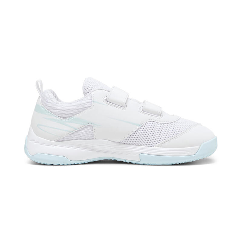 Varion II zaalschoenen voor kinderen PUMA White Light Aqua Blue