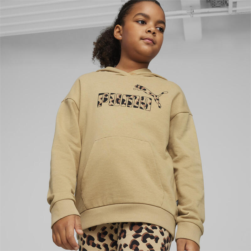 ESS+ ANIMAL Hoodie Mädchen PUMA Prairie Tan Beige