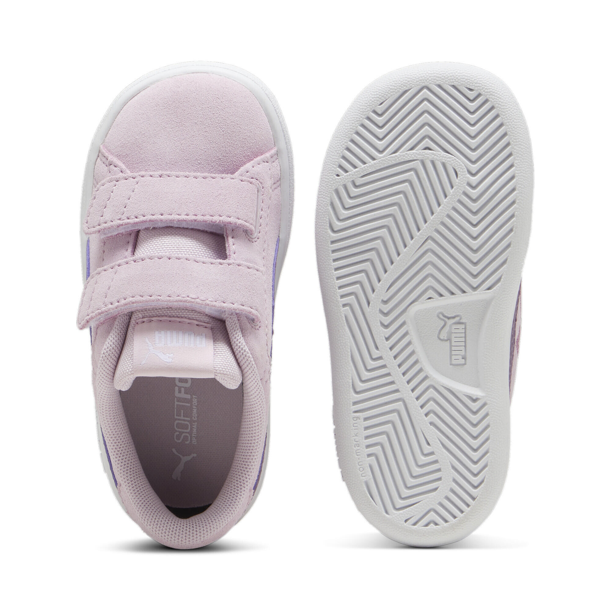Smash 3.0 Suede Sneakers Kinder PUMA Grape Mist Crushed Berry White Purple 4/7