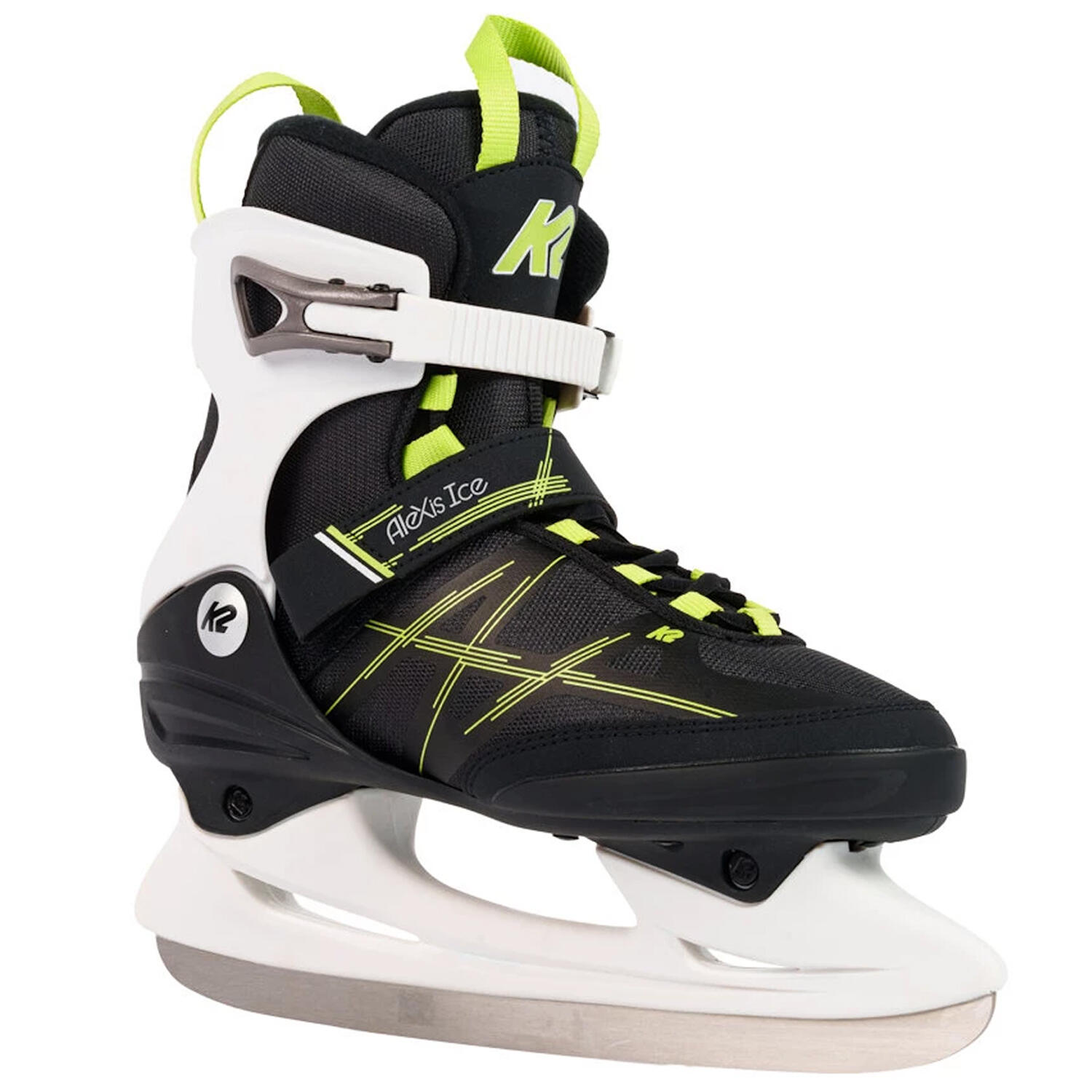 K2 - K2 Alexis Patins A Glace - Noir/vert/blanc - 37 - Patins À Glace - Blanc|noir|vert - 37 - Decathlon