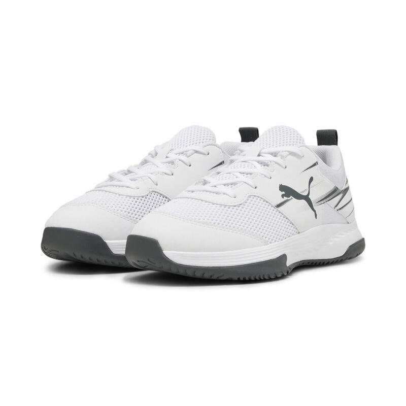 Varion II zaalschoenen voor kinderen PUMA White Shadow Gray