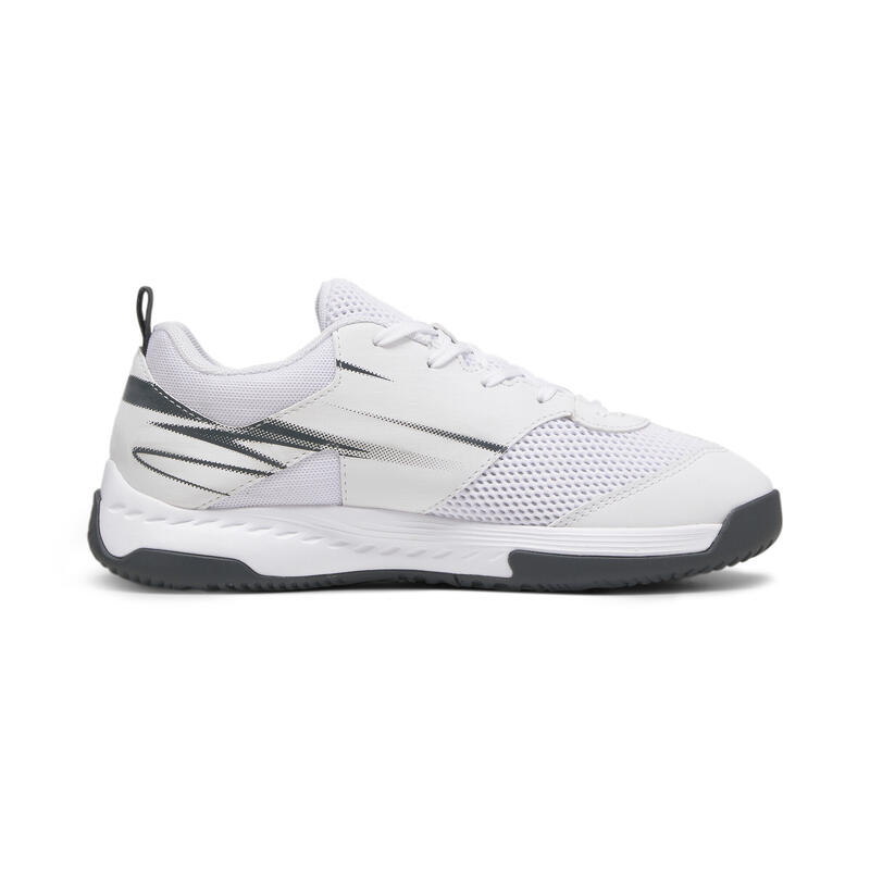 Scarpe sportive da indoor Varion II da bambini PUMA White Shadow Gray