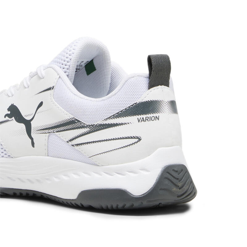 Scarpe sportive da indoor Varion II da bambini PUMA White Shadow Gray