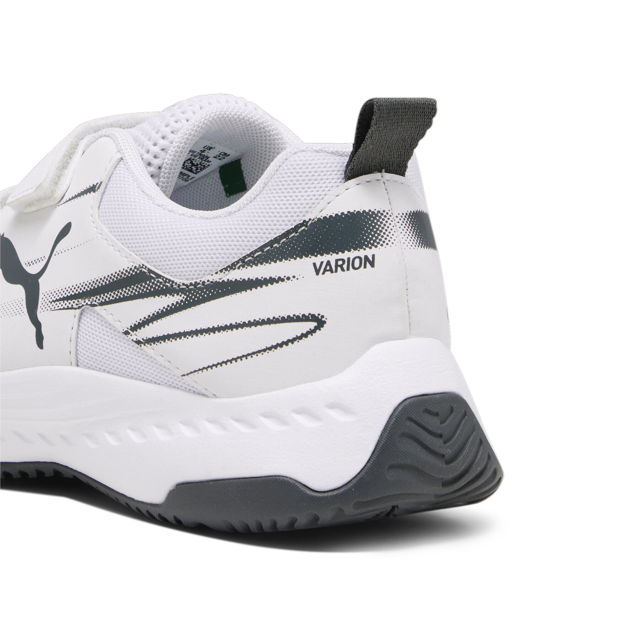 Varion II Indoor Hallensportschuhe Jugendliche PUMA White Shadow Gray 2/7