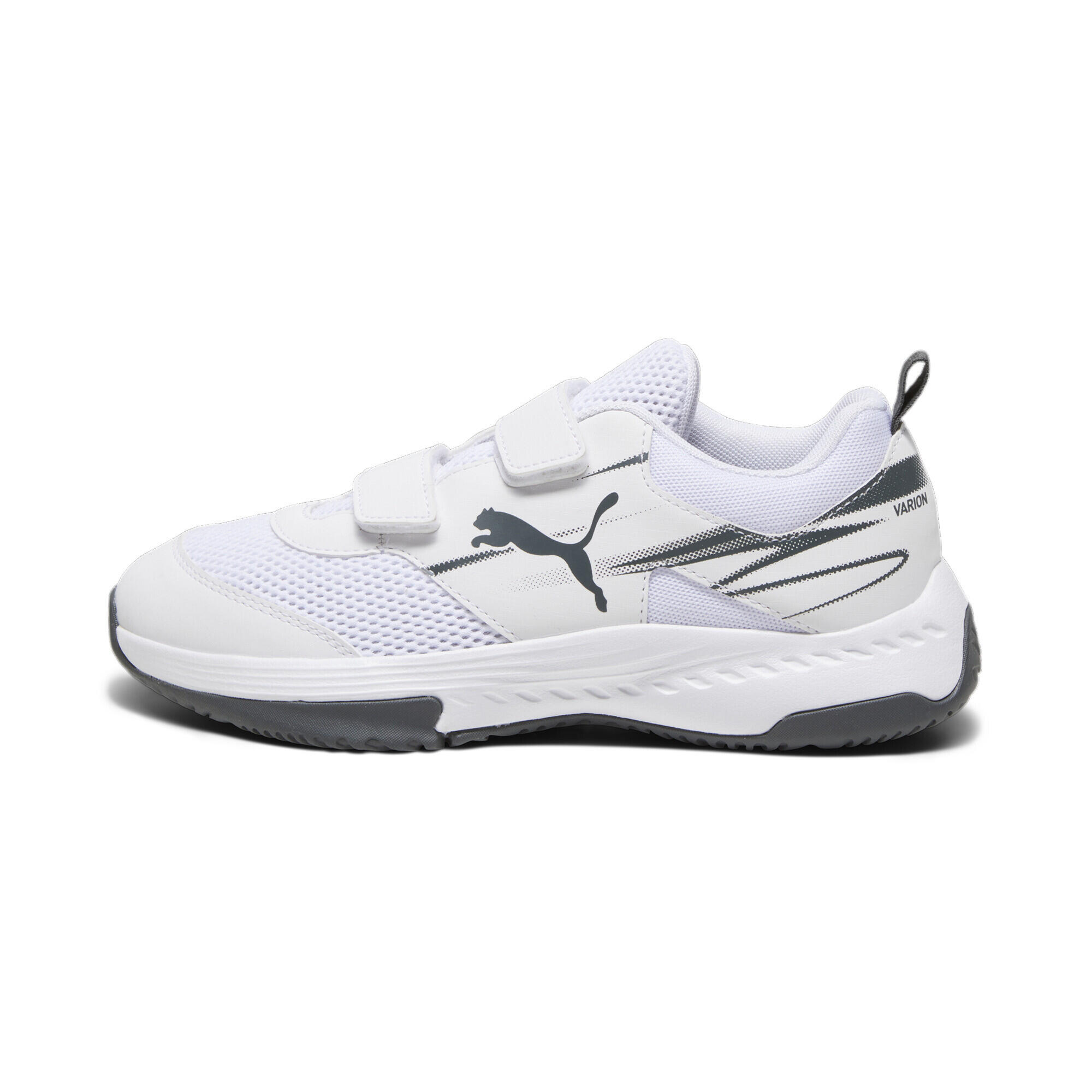 Varion II Indoor Hallensportschuhe Jugendliche PUMA White Shadow Gray 3/7