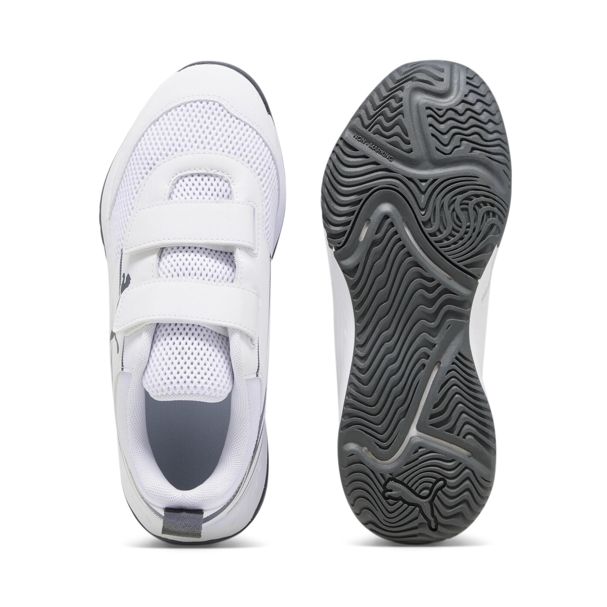 Varion II Indoor Hallensportschuhe Jugendliche PUMA White Shadow Gray 4/7