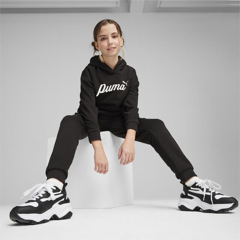 ESS+ Script sweatpants voor meisjes PUMA Black