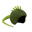 Housse de casque fantaisie - Coolcasc - Iguane vert - Taille unique