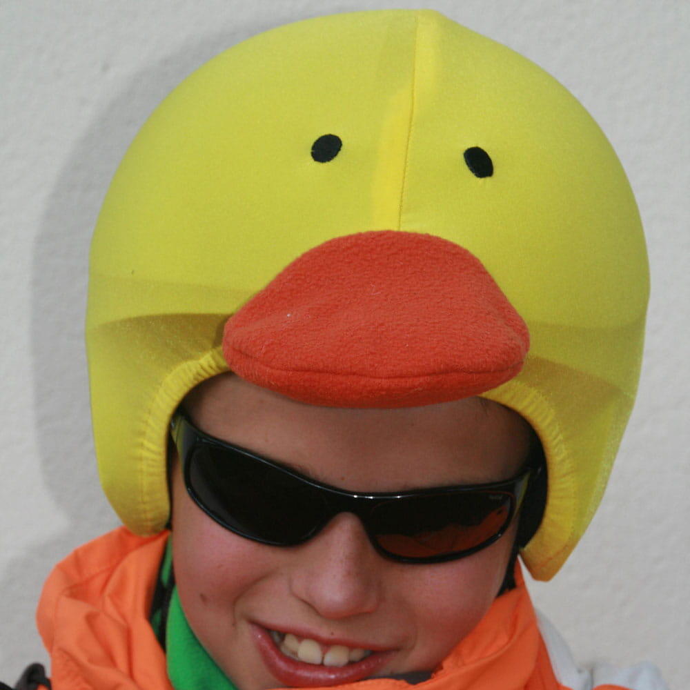 Housse de casque fantaisie - Coolcasc - Canard jaune - Taille unique 6/7